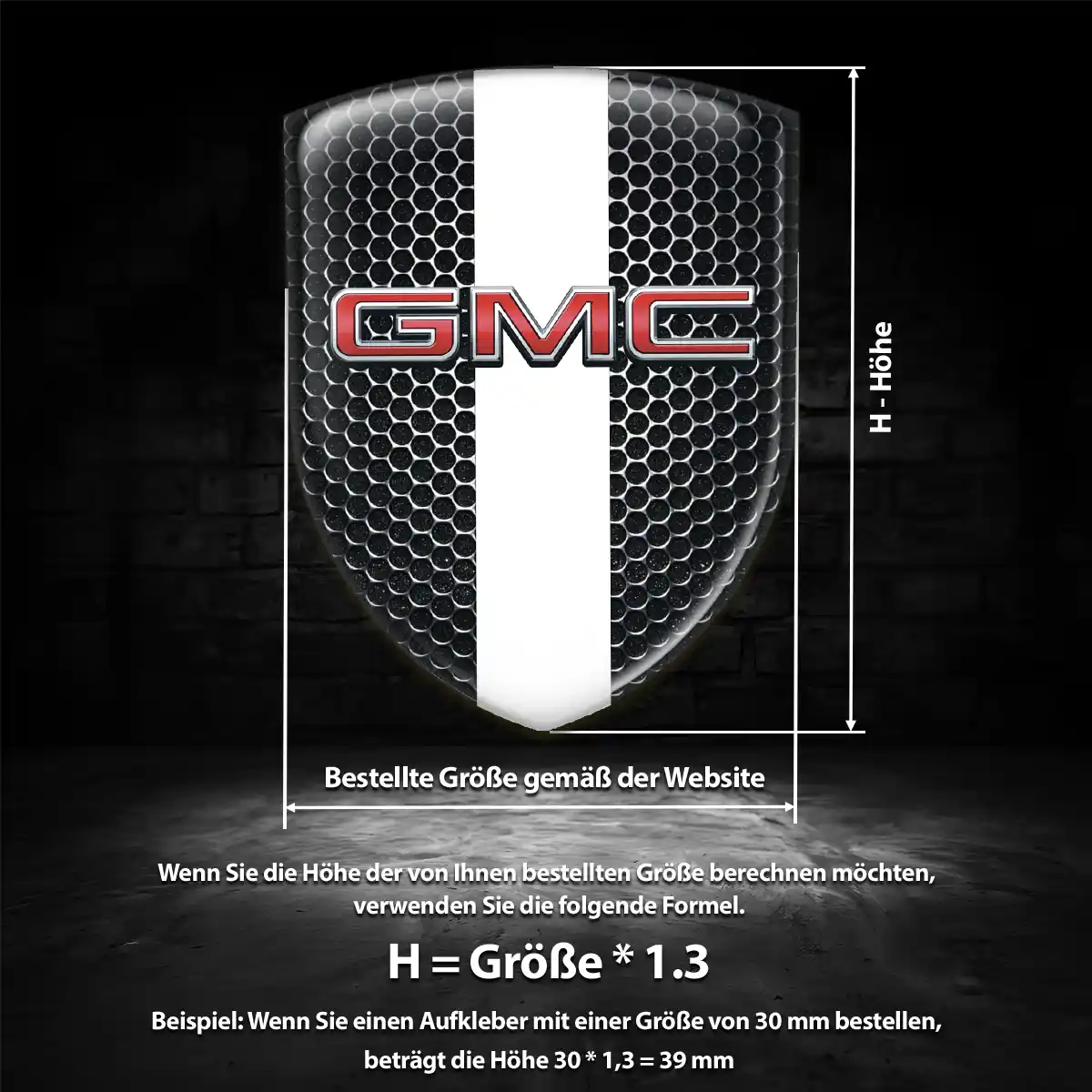 GMC Aufkleber Emblem Luxus-Edition