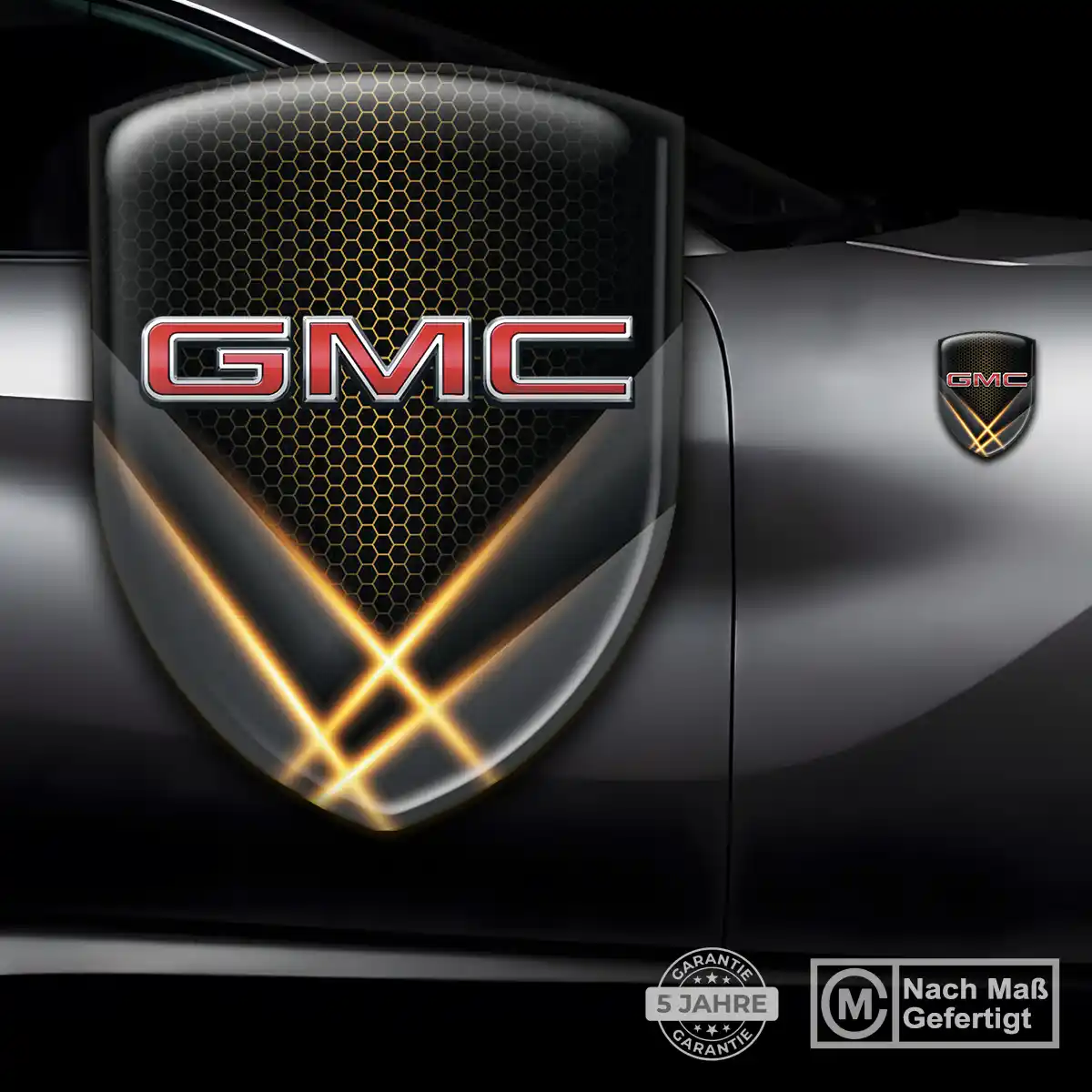 GMC Aufkleber Emblem Wappen Auto Hochwertiges Harz