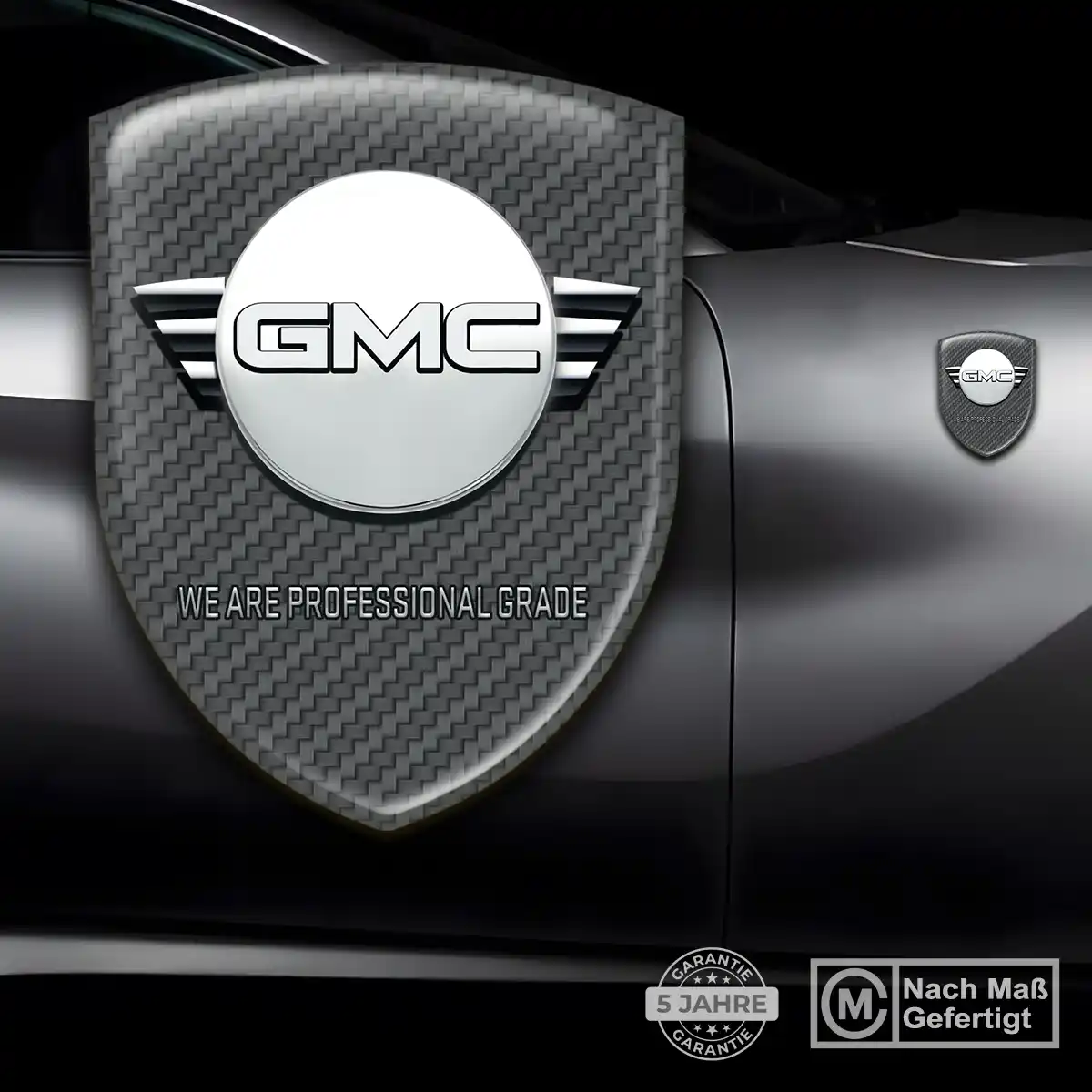 GMC Aufkleber Emblem Wappen Hochwertiges Harz
