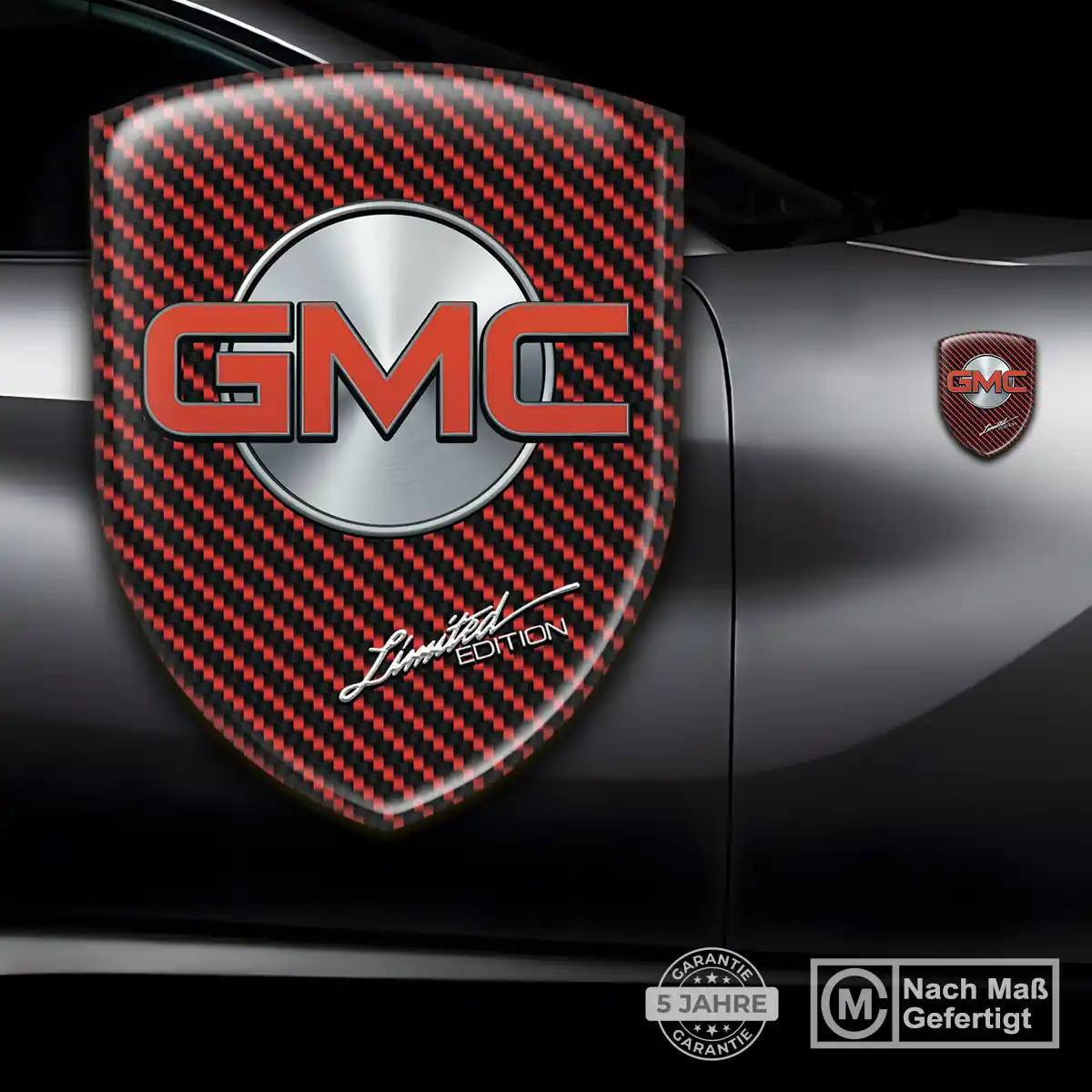GMC Aufkleber Embleme Silikon Auto Markenedition
