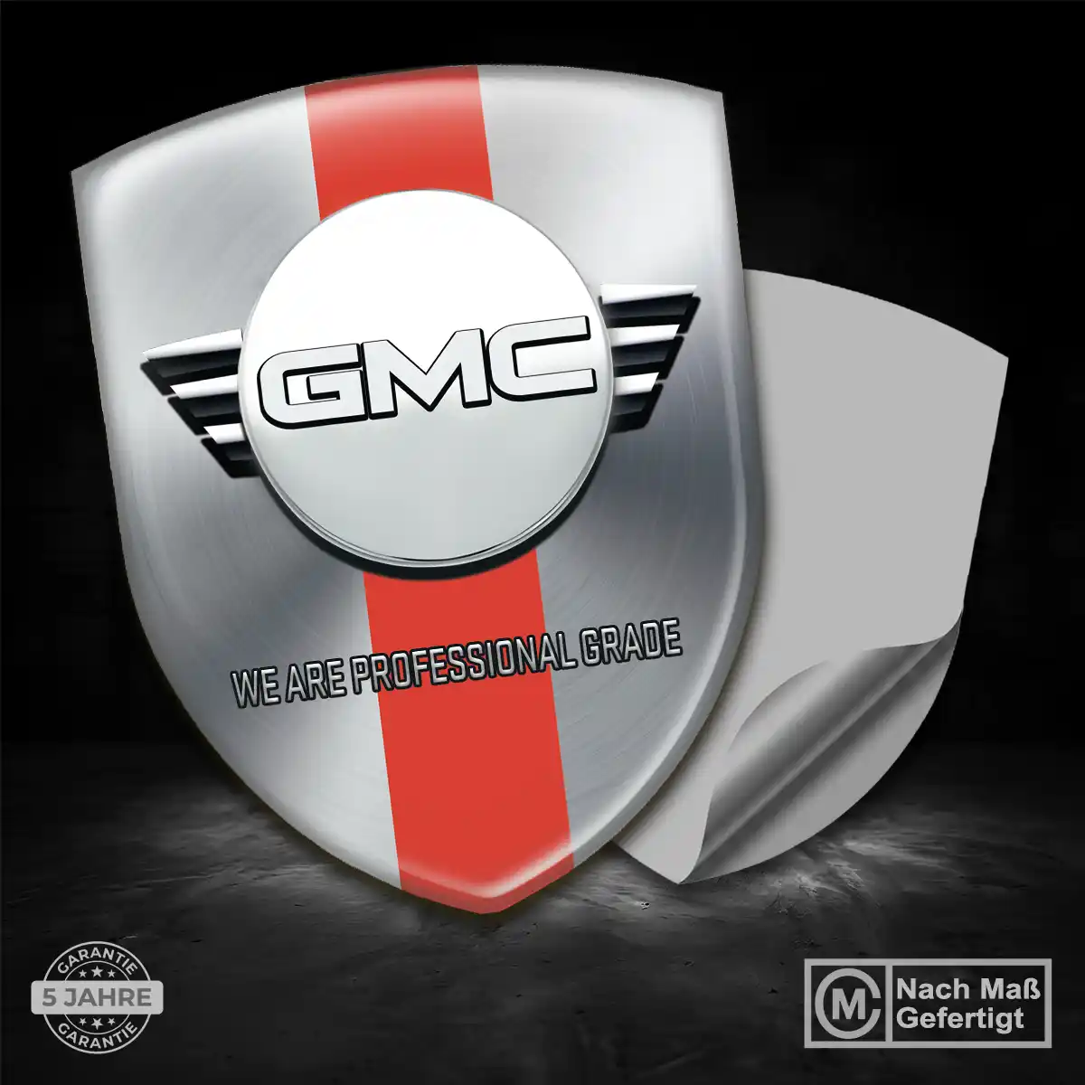 GMC Aufkleber Embleme Silikon Edles Design