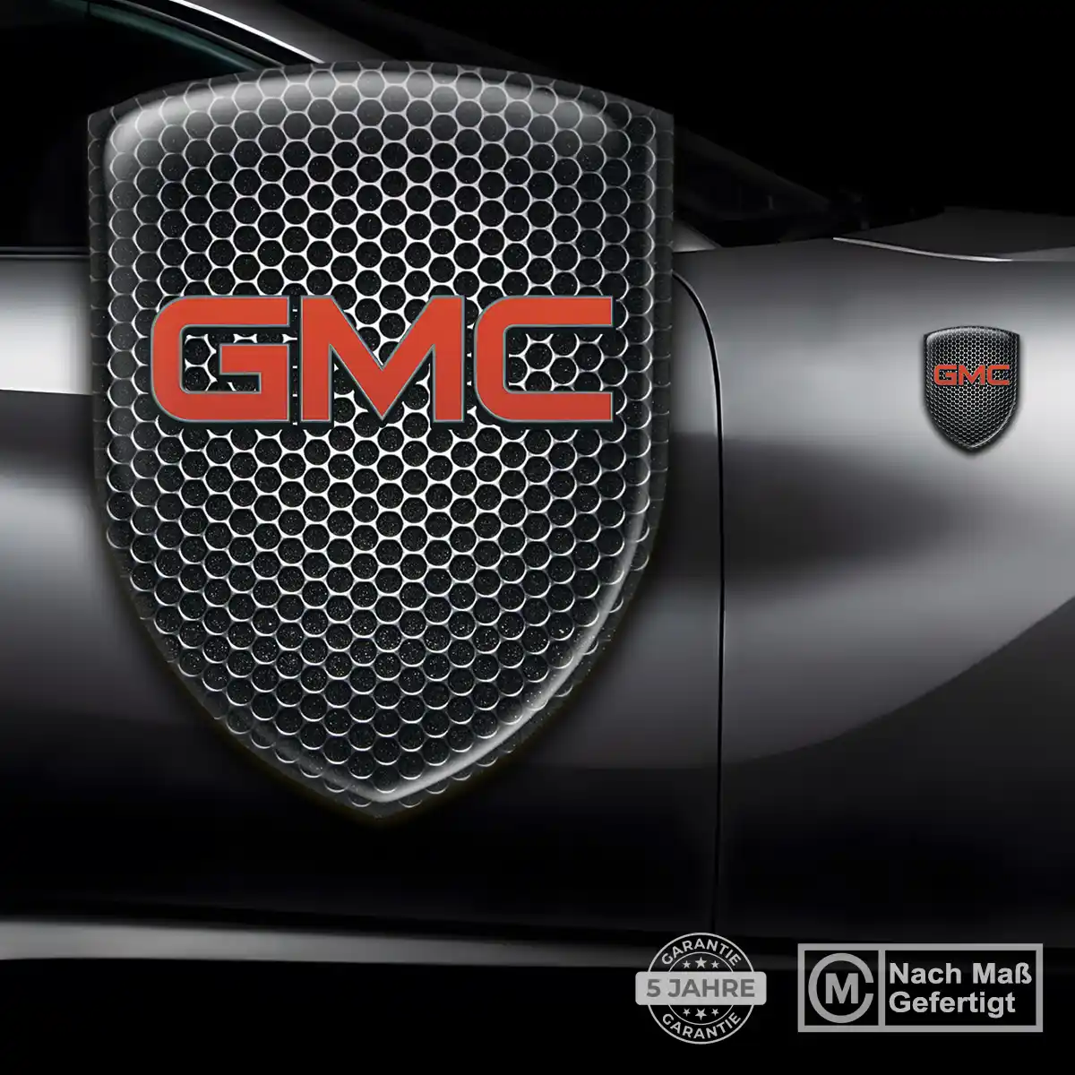 GMC Aufkleber Embleme Silikon Elegantes Design