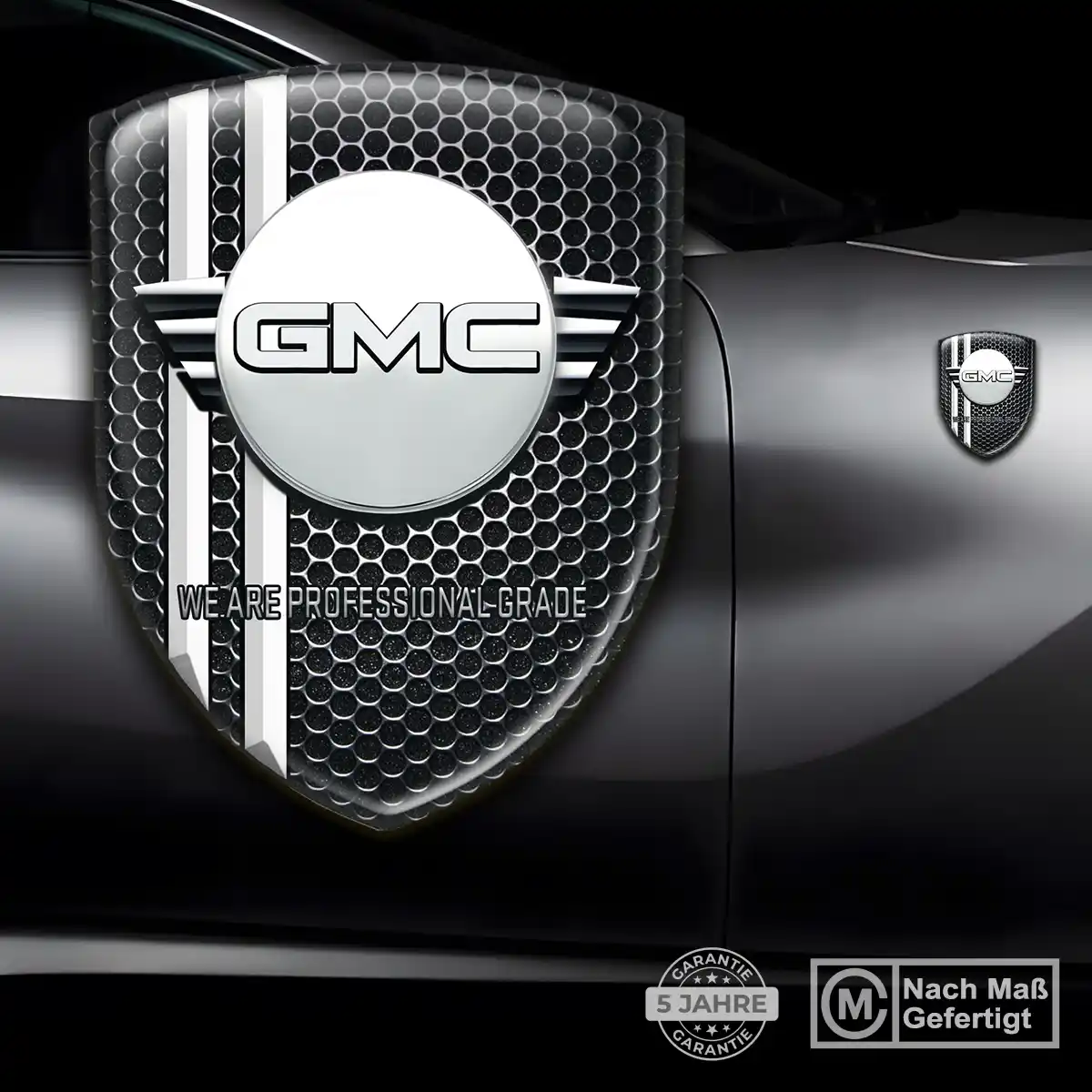 GMC Aufkleber Embleme Silikon Hochwertiges Harz