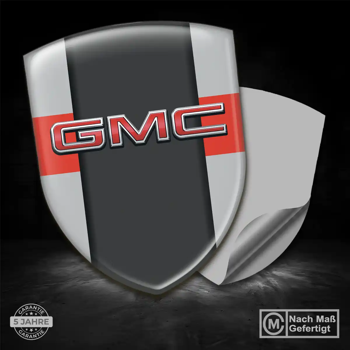 GMC Aufkleber Embleme Silikon Interieurdesign