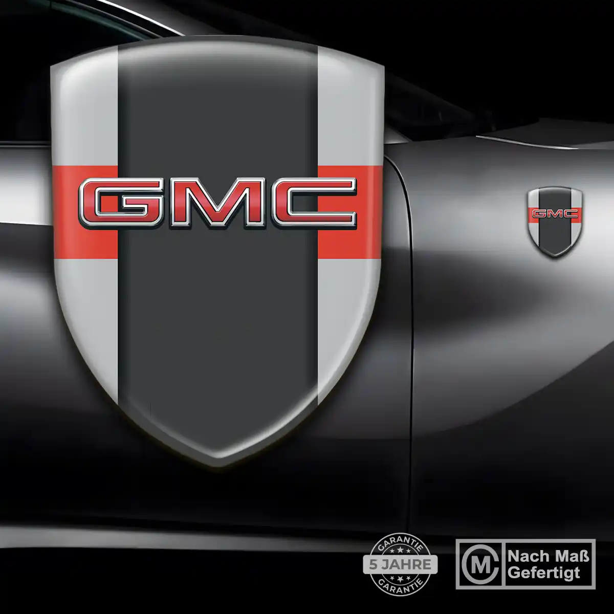GMC Aufkleber Embleme Silikon Interieurdesign