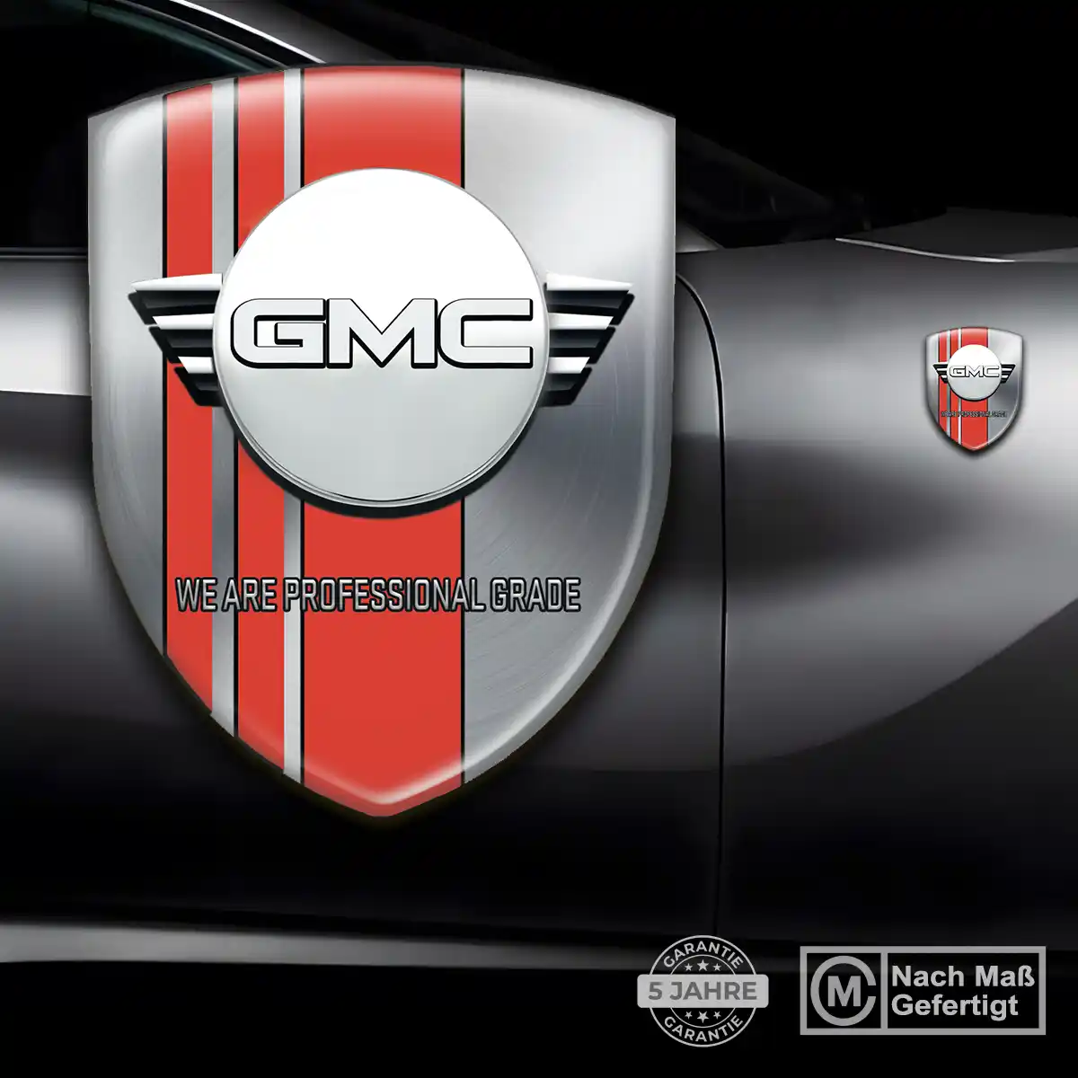 GMC Aufkleber Embleme Silikon Premium-Edition