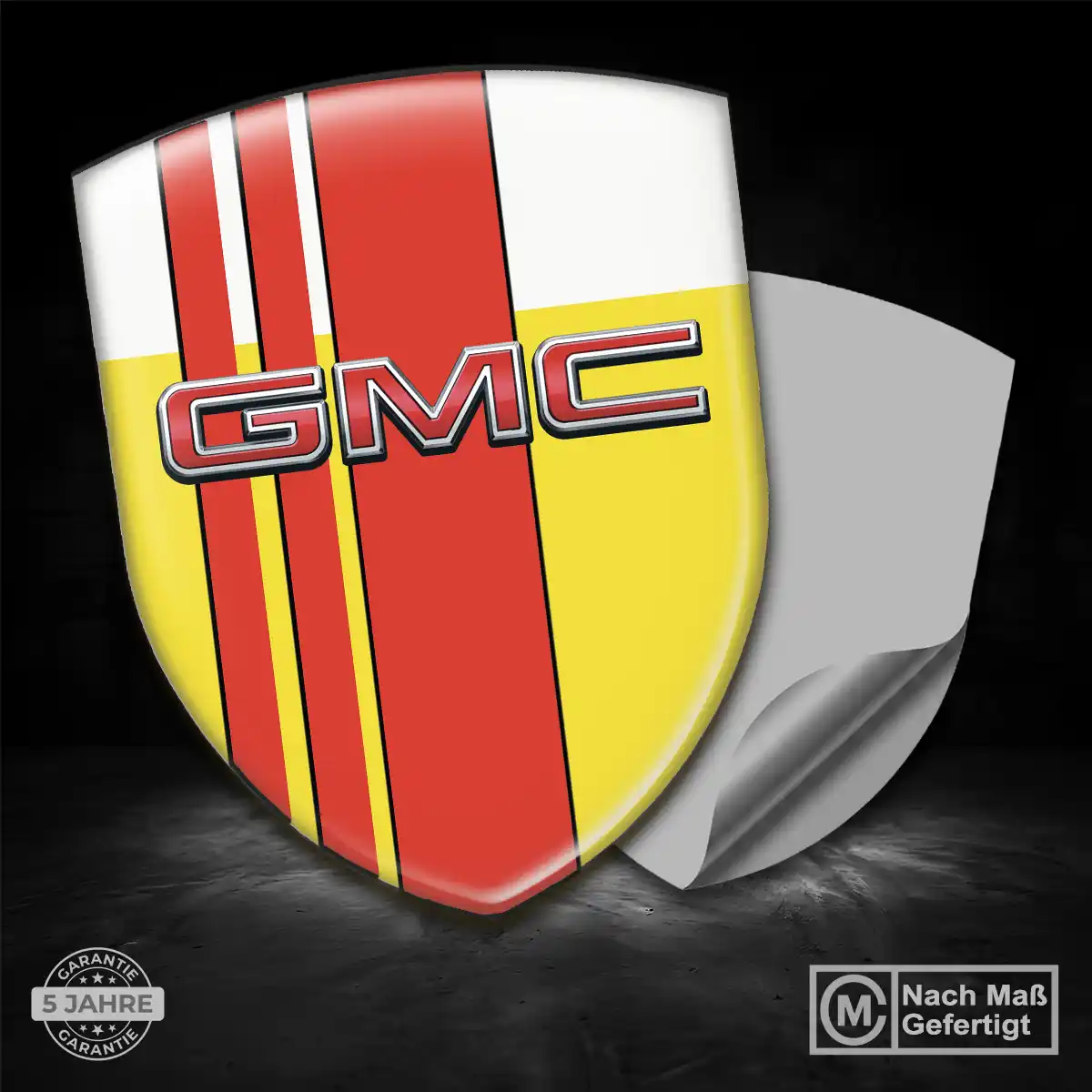 GMC Aufkleber Embleme Silikon Premiumqualität
