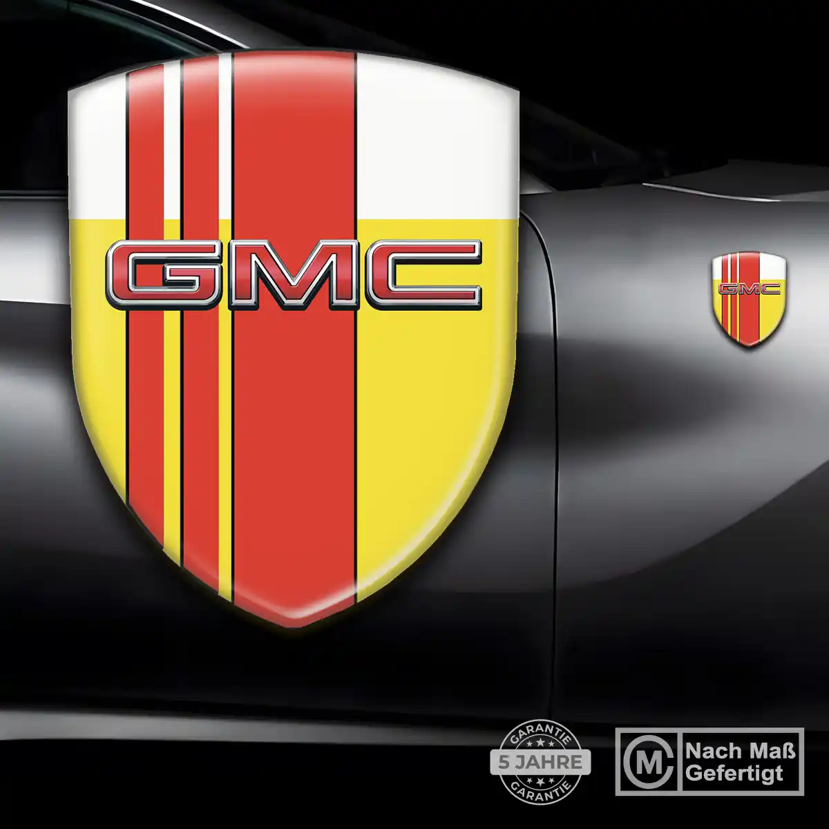 GMC Aufkleber Embleme Silikon Premiumqualität