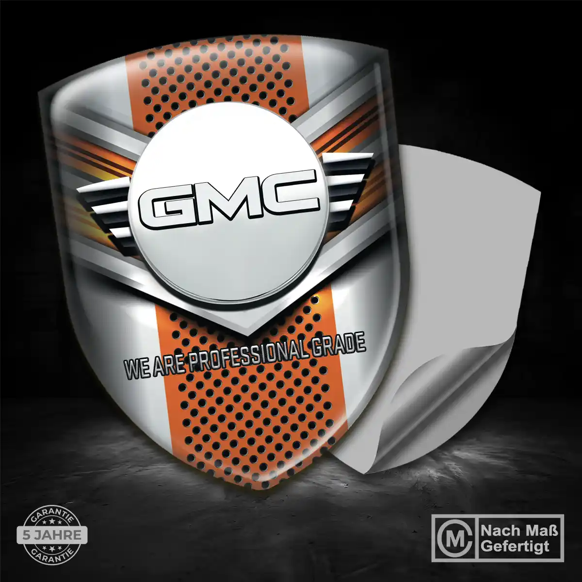 GMC Aufkleber Embleme Silikon Stilvolles Design