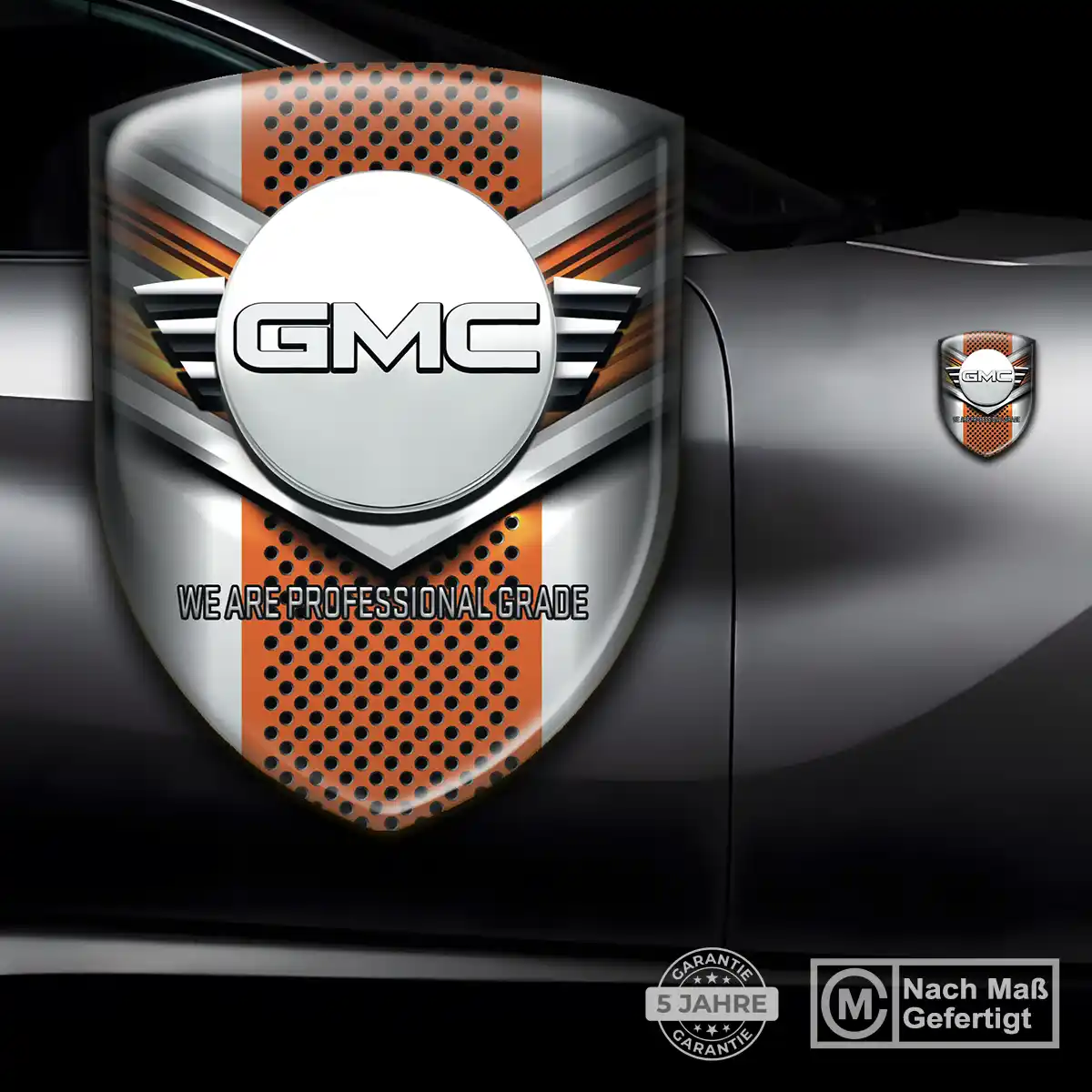 GMC Aufkleber Embleme Silikon Stilvolles Design