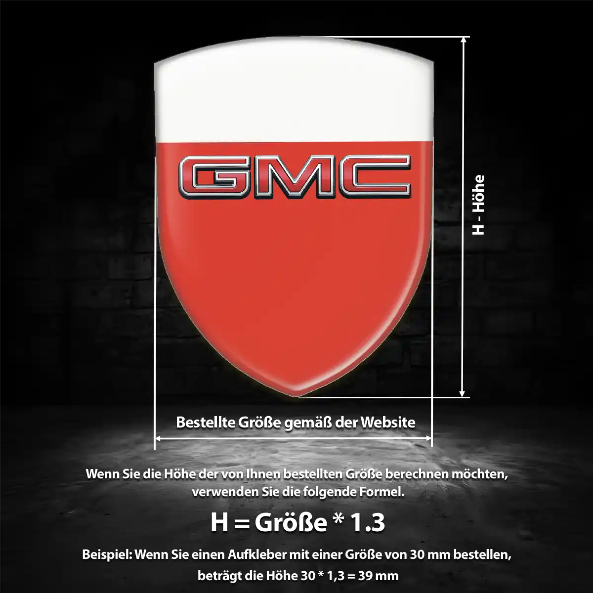 GMC Aufkleber Exterieurdesign