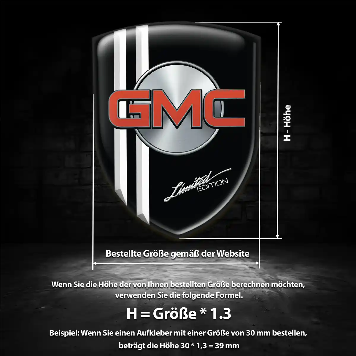 GMC Aufkleber Hohe Qualität