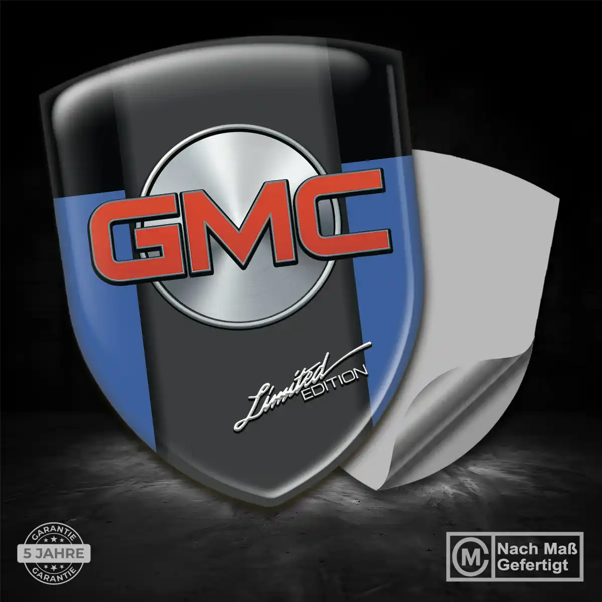 GMC Aufkleber Interieurdesign