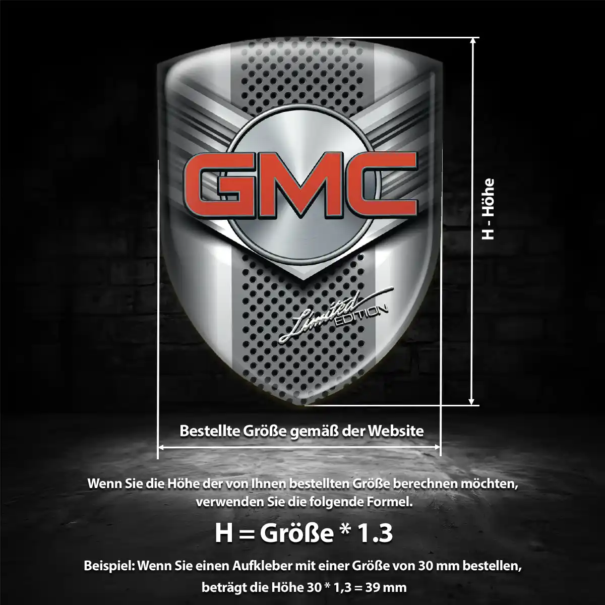 GMC Aufkleber Luxus-Edition
