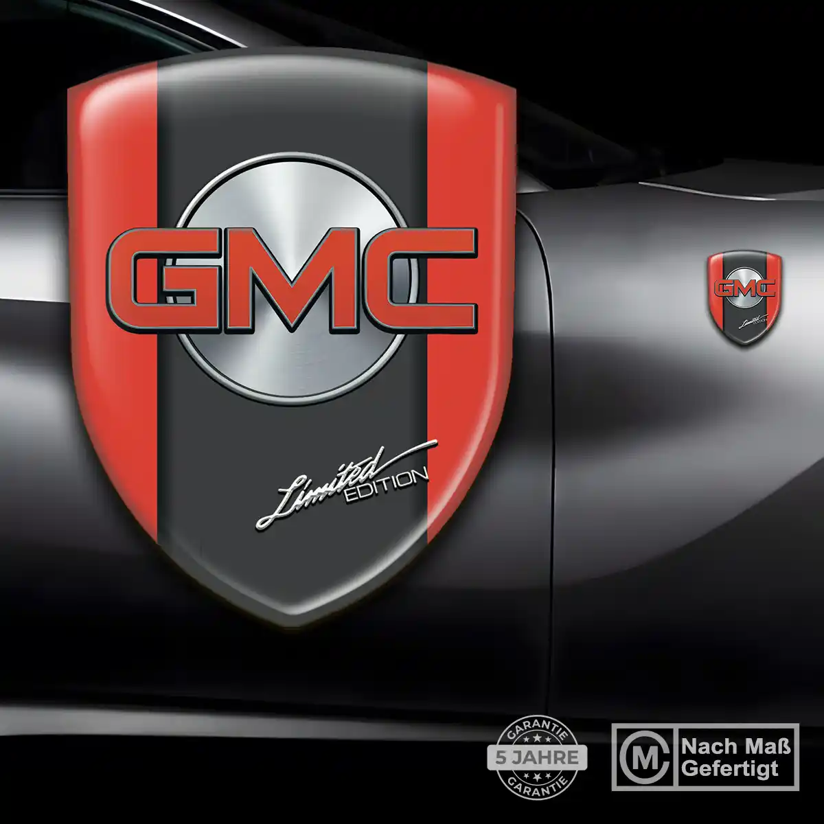 GMC Aufkleber Silikon Embleme Auto Elegantes Design