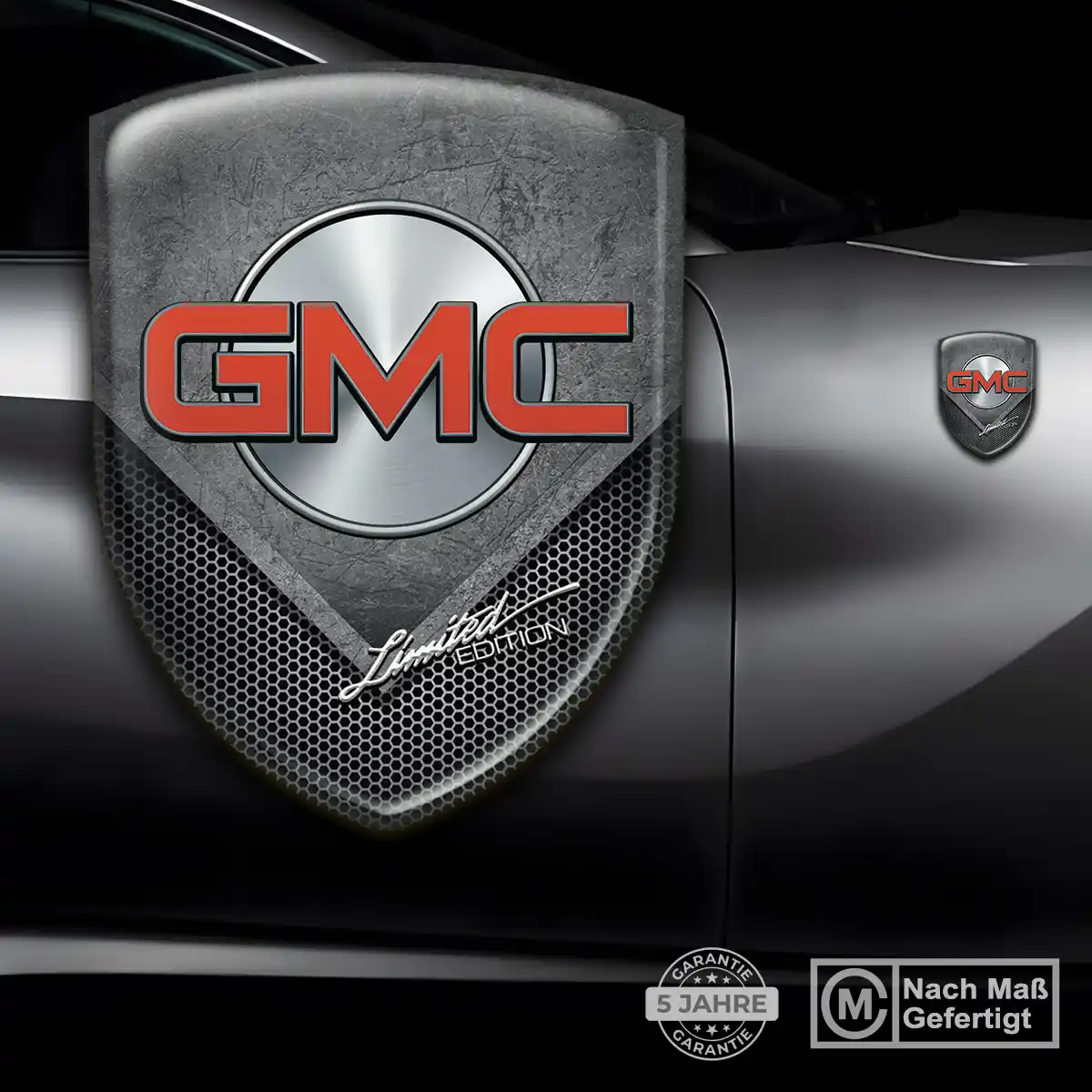 GMC Aufkleber Silikon Embleme Auto Exterieurdesign