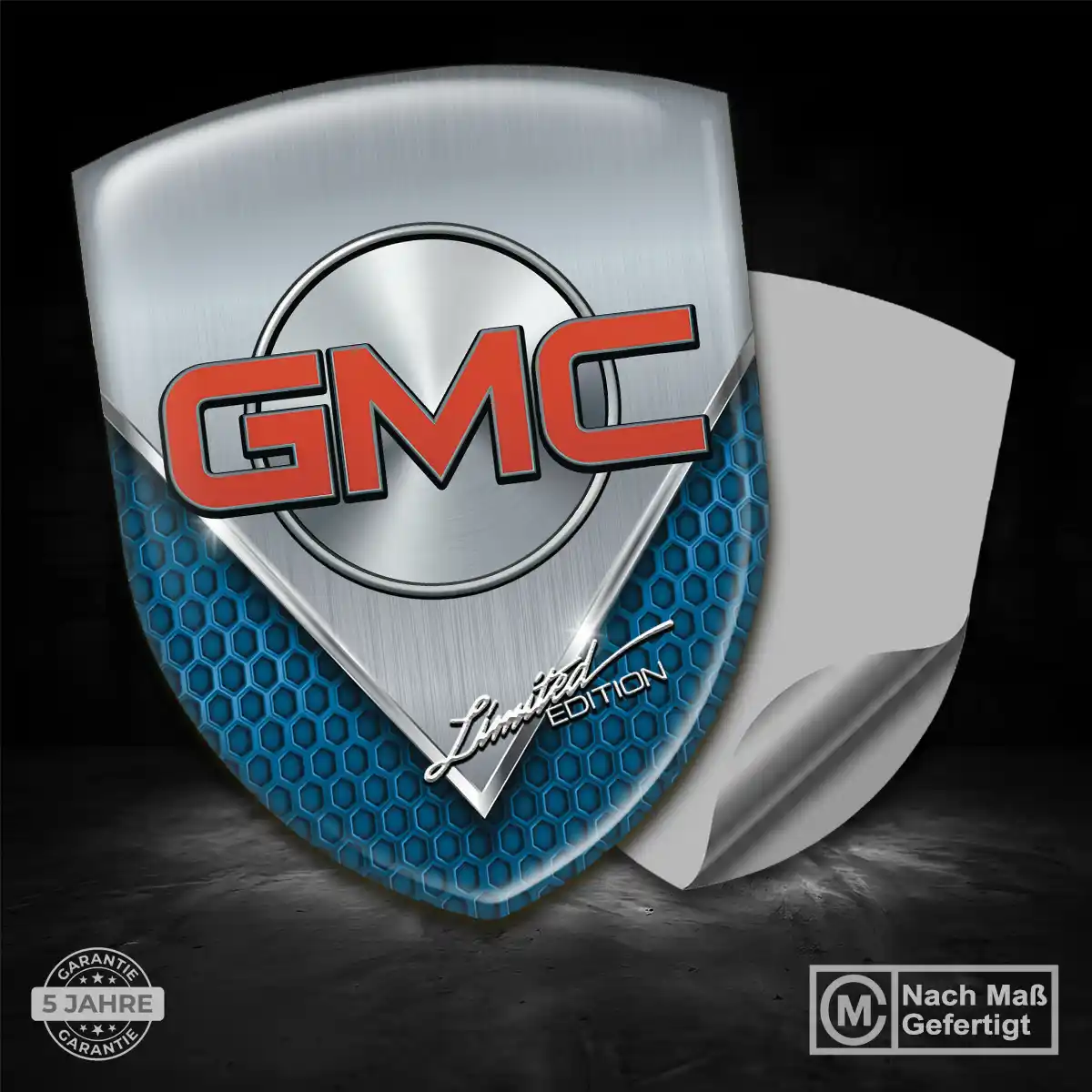 GMC Aufkleber Silikon Embleme Auto Hochwertiges Harz