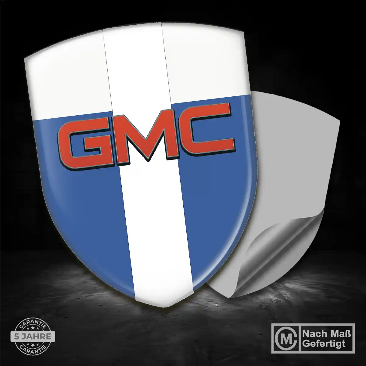 GMC Aufkleber Silikon Embleme Auto Interieurdesign