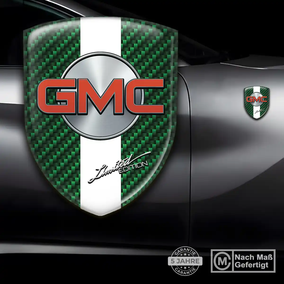 GMC Aufkleber Silikon Embleme Auto Markenedition