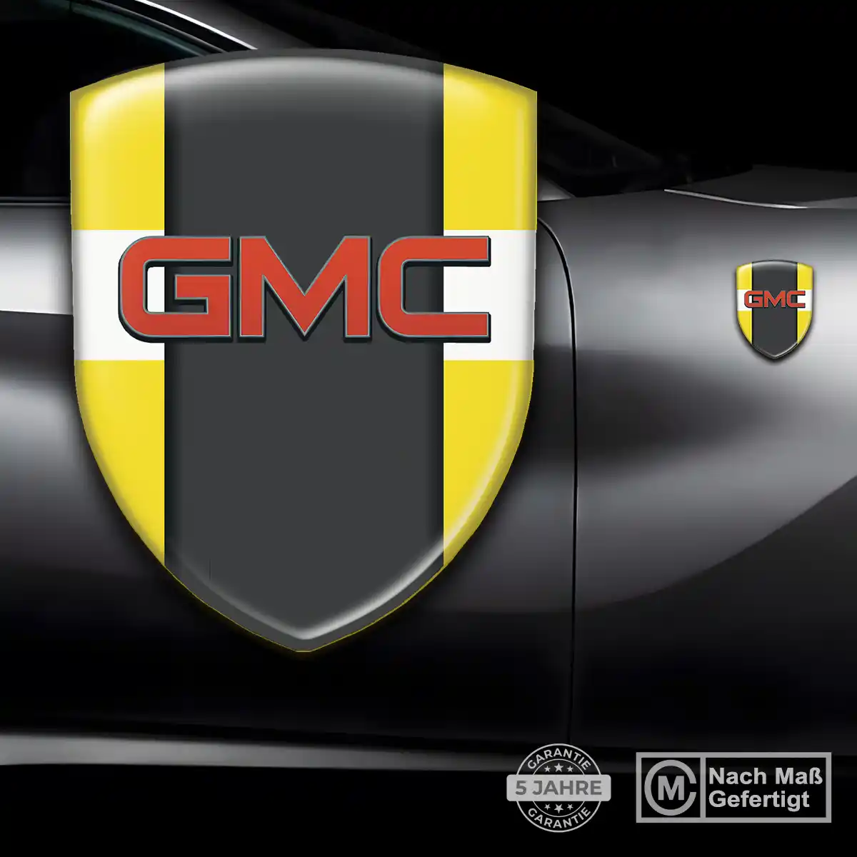 GMC Aufkleber Silikon Embleme Auto Stilvolles Design