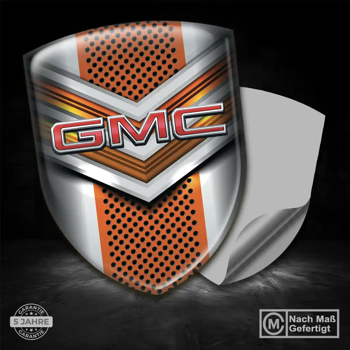 GMC Aufkleber Silikon Embleme Edles Design