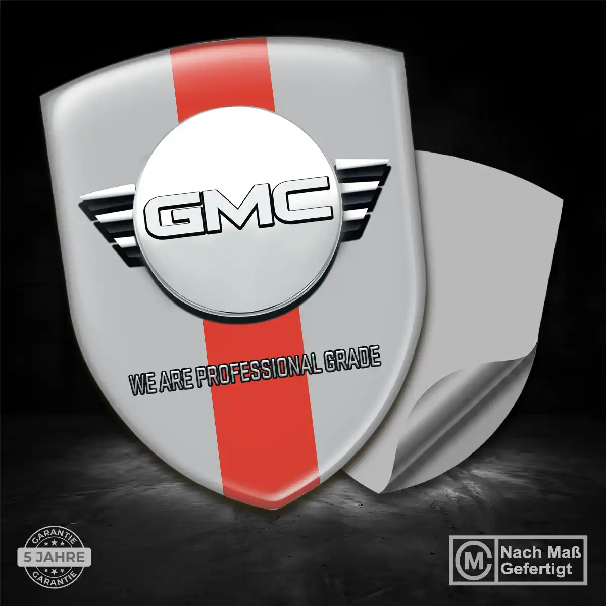 GMC Aufkleber Silikon Embleme Elegantes Design