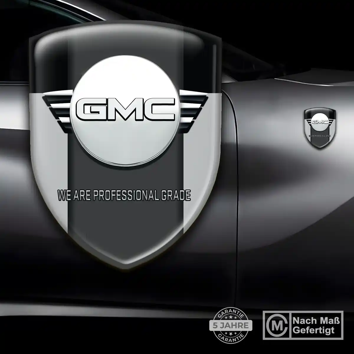 GMC Aufkleber Silikon Embleme Interieurdesign