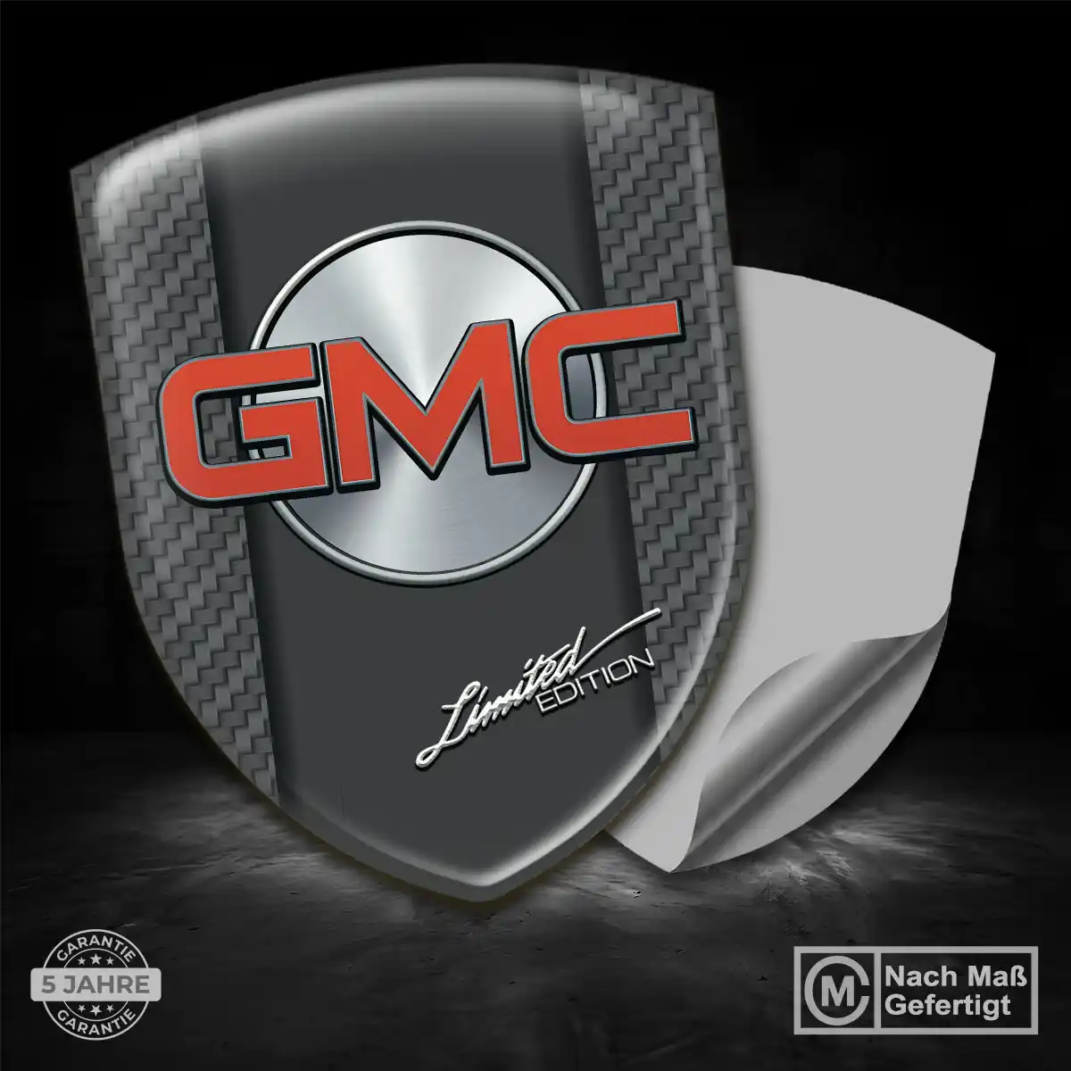 GMC Aufkleber Silikon Embleme Tuningfahrzeug