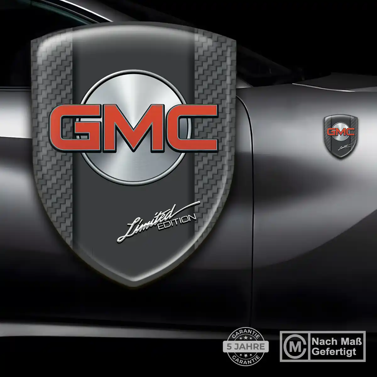 GMC Aufkleber Silikon Embleme Tuningfahrzeug