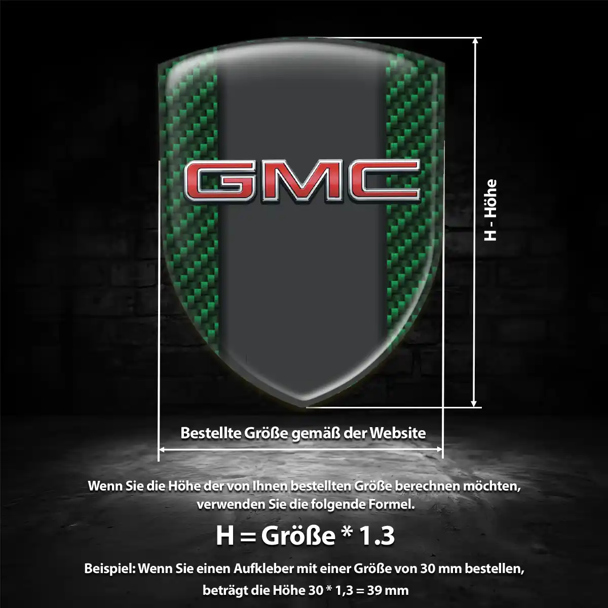 GMC Aufkleber Wappen Emblem Auto Interieurdesign