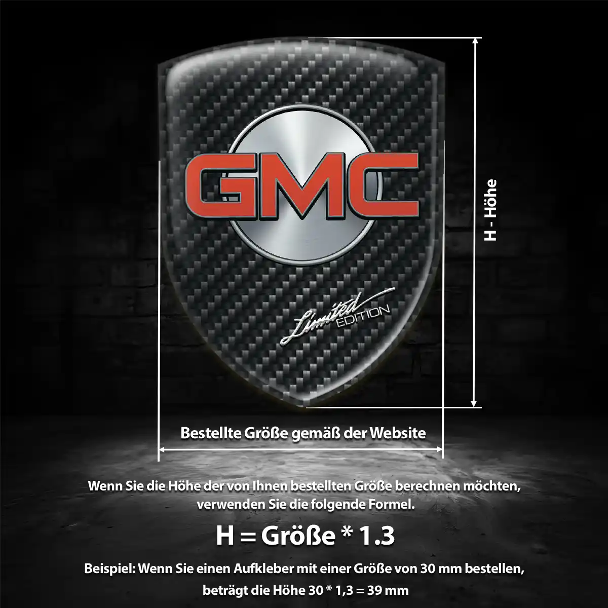 GMC Aufkleber Wappen Emblem Auto Stilvolles Design