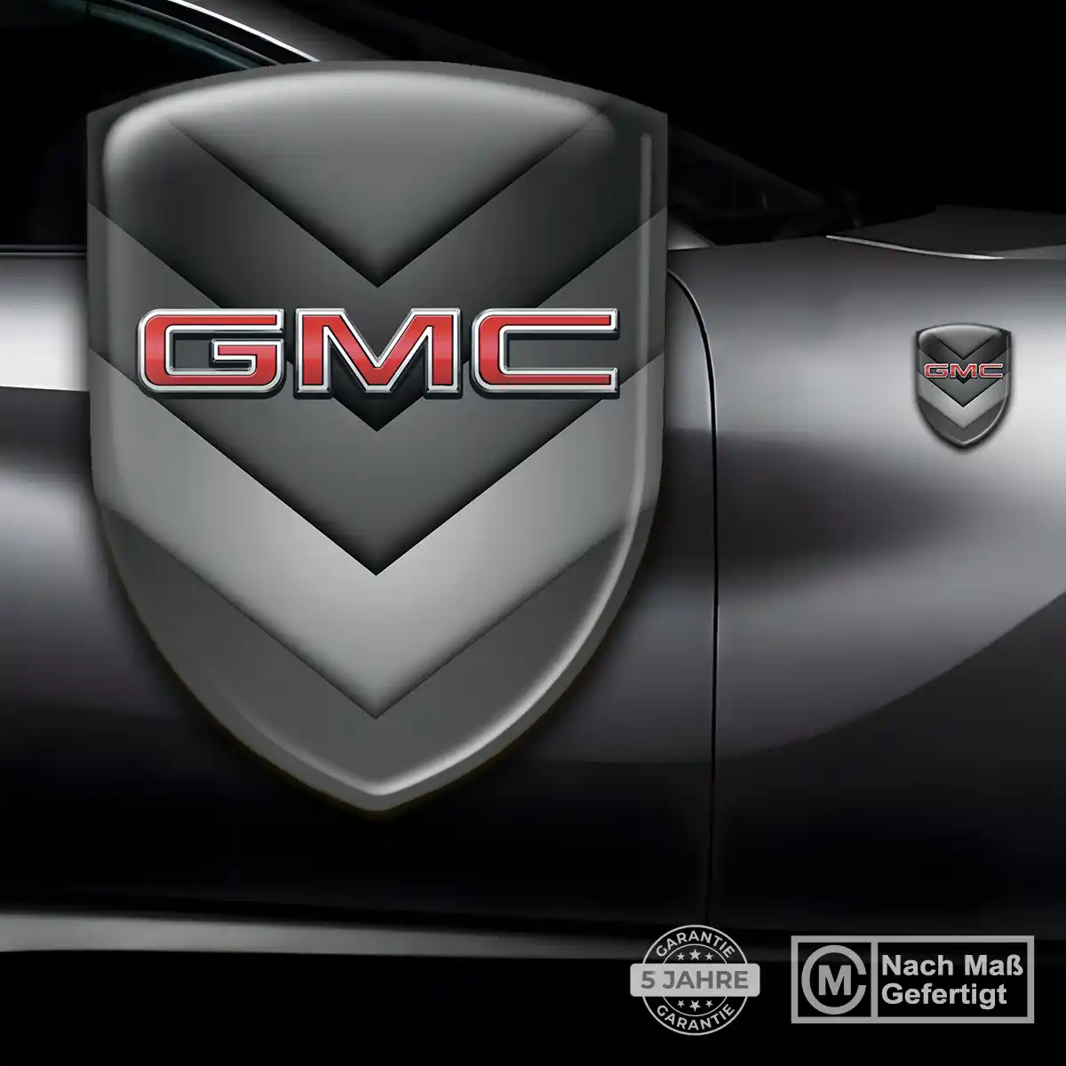 GMC Aufkleber Wappen Exterieurdesign