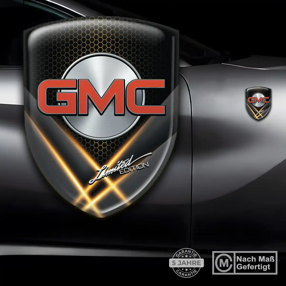 GMC Aufkleber Wappen Hochwertiges Harz