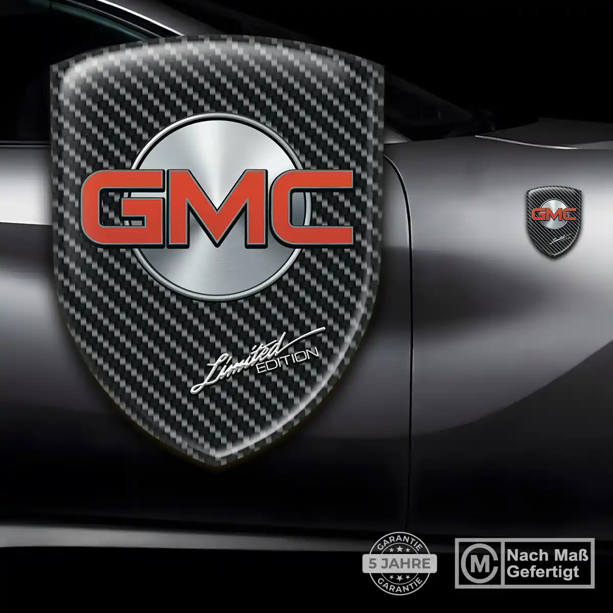 GMC Aufkleber Wappen Interieurdesign