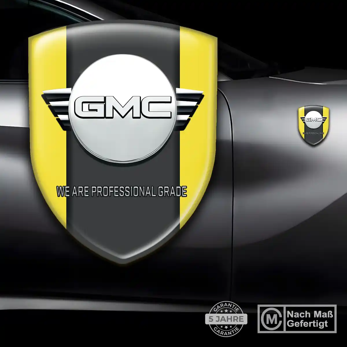 GMC Aufkleber Wappen Stilvolles Design