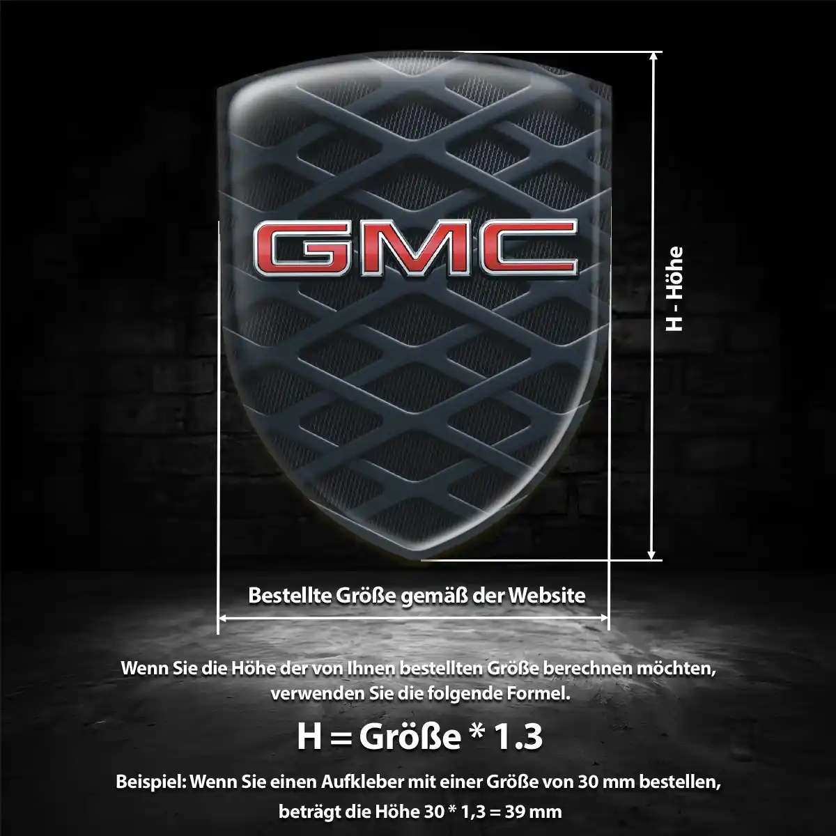 GMC Emblem Aufkleber Auto Edles Design
