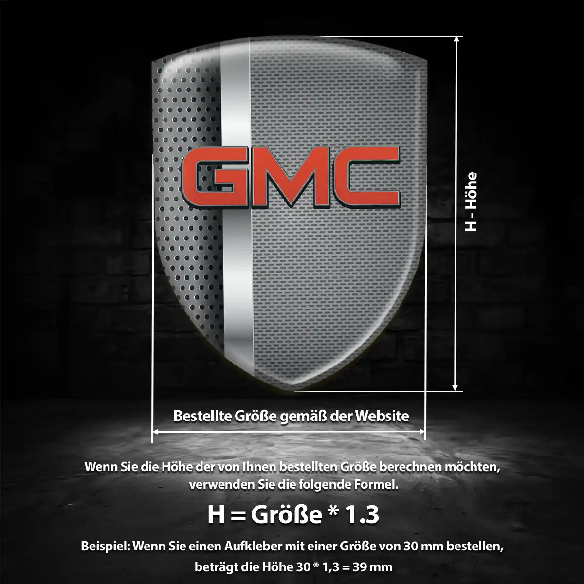 GMC Emblem Aufkleber Auto Exterieurdesign