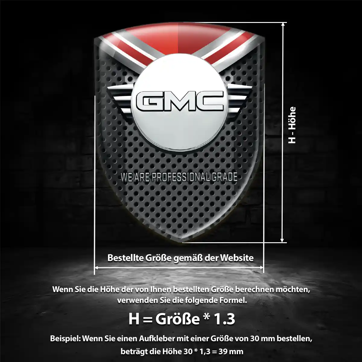 GMC Emblem Aufkleber Auto Hohe Qualität