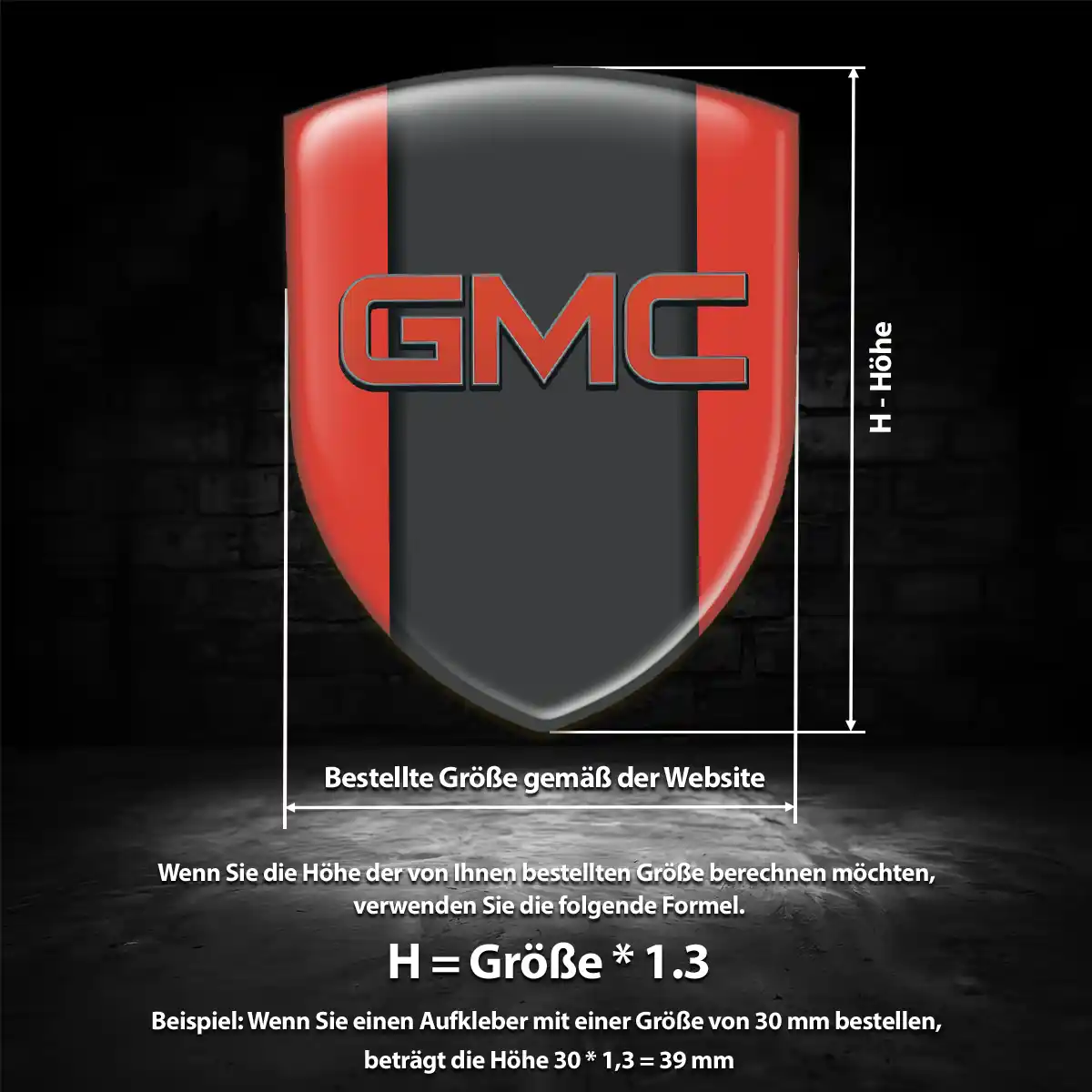 GMC Emblem Aufkleber Auto Stilvolles Design