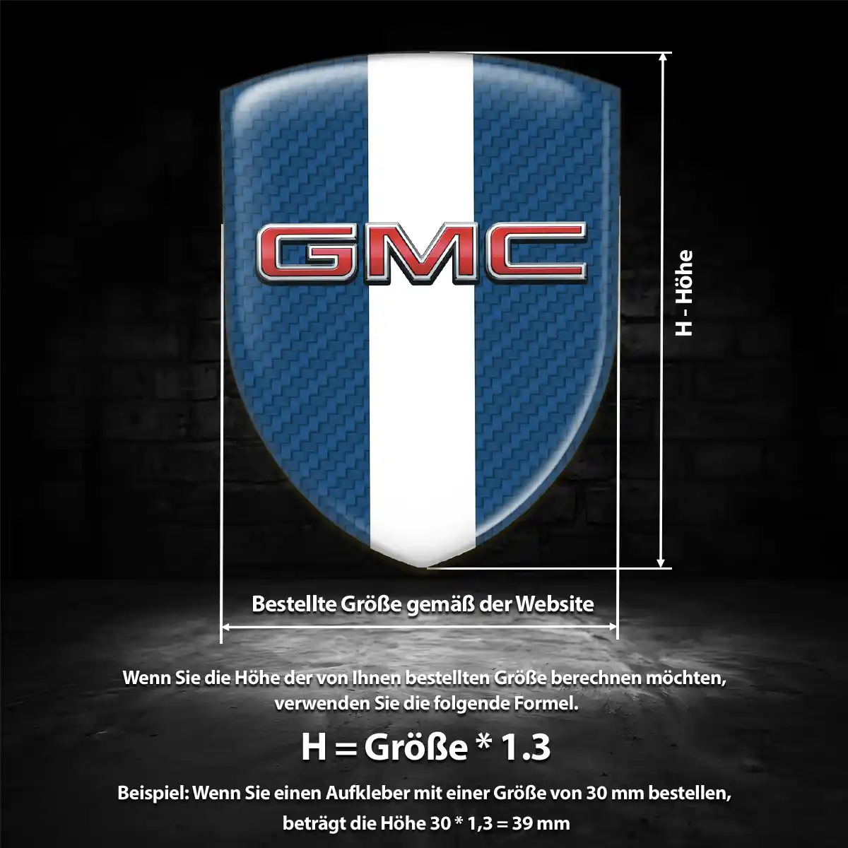 GMC Emblem Aufkleber Auto Tuningfahrzeug