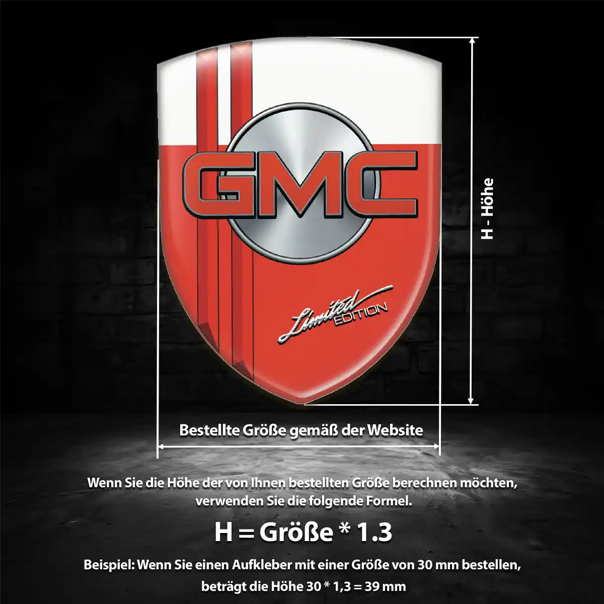 GMC Emblem Aufkleber Edles Design