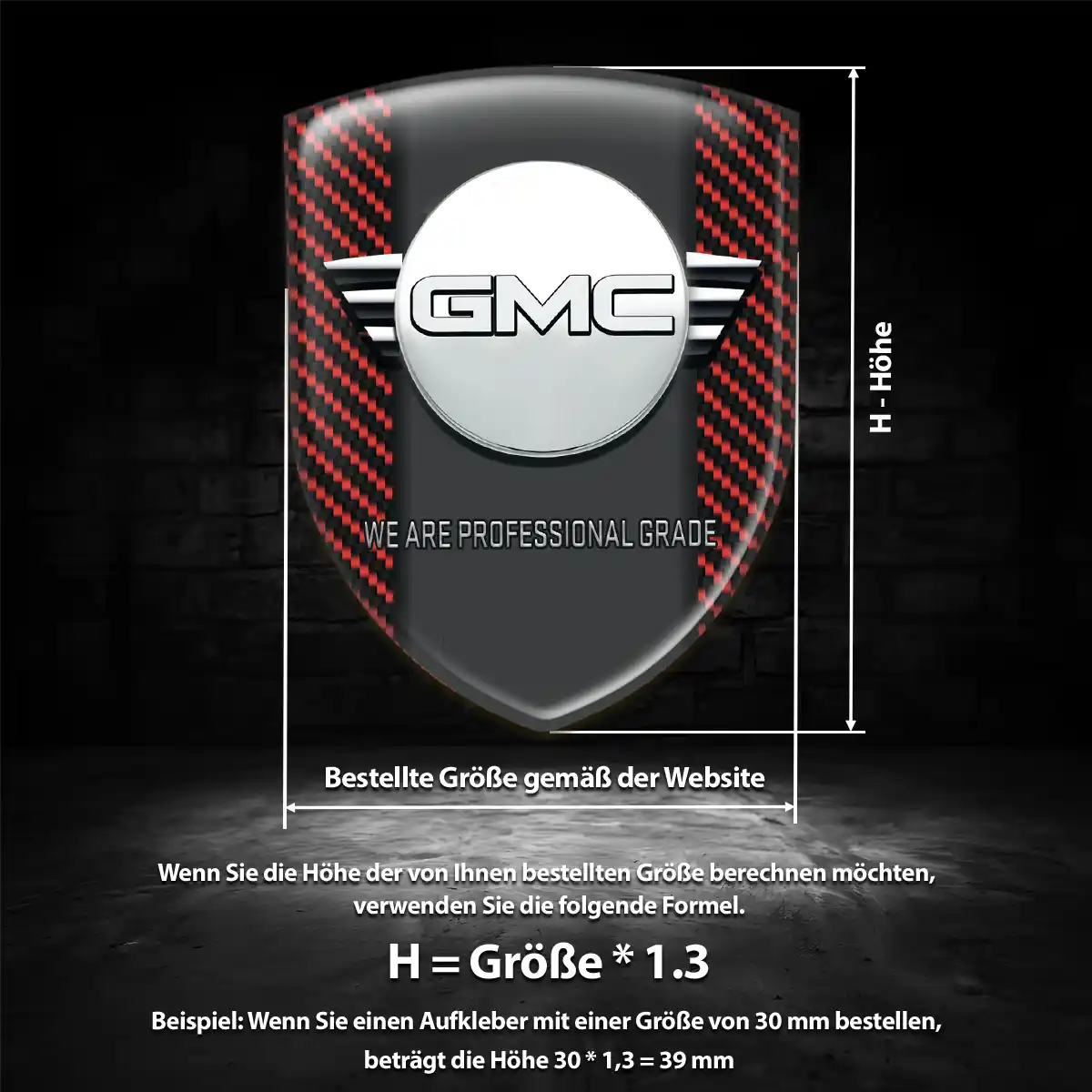 GMC Emblem Aufkleber Elegantes Design