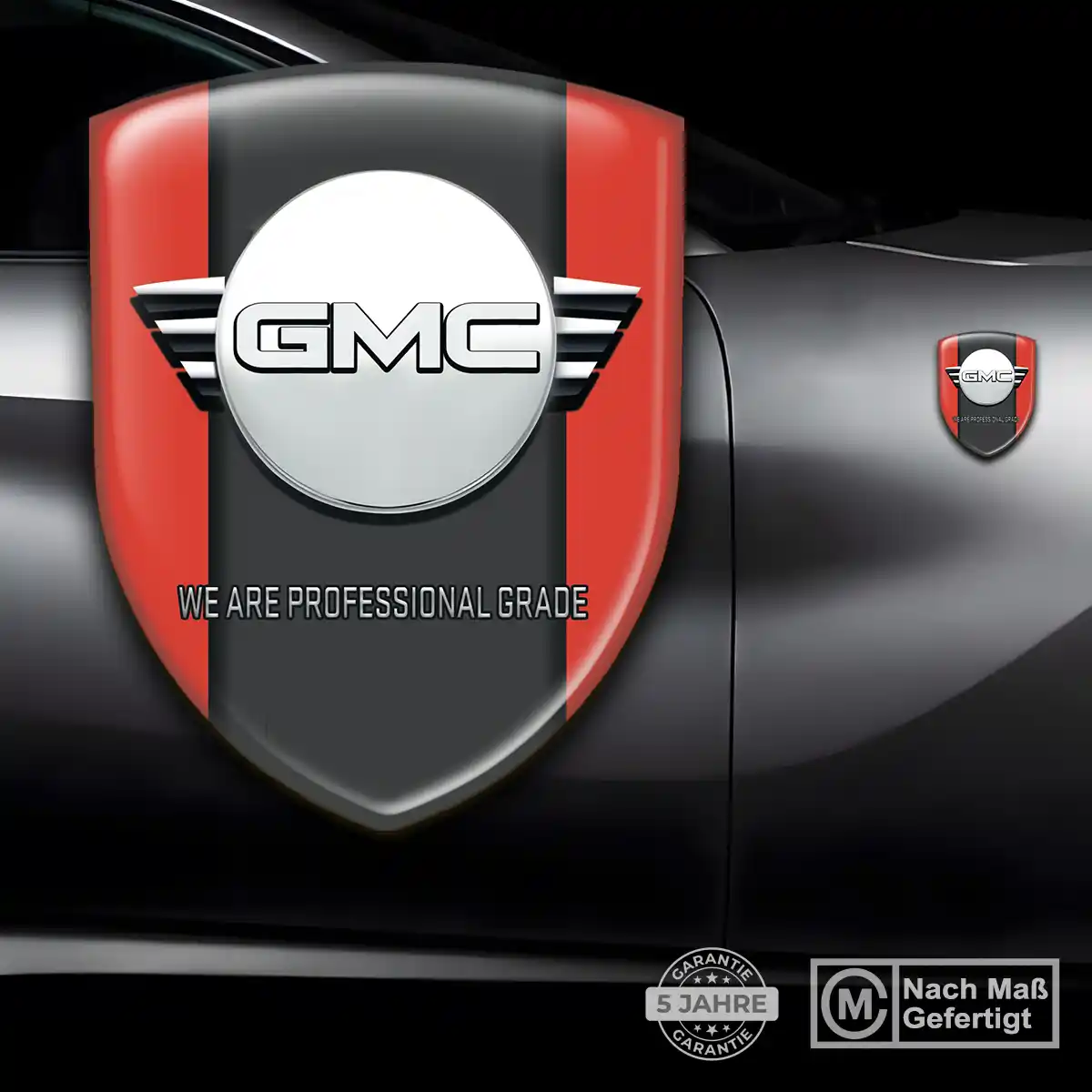 GMC Emblem Aufkleber Hochwertiges Harz