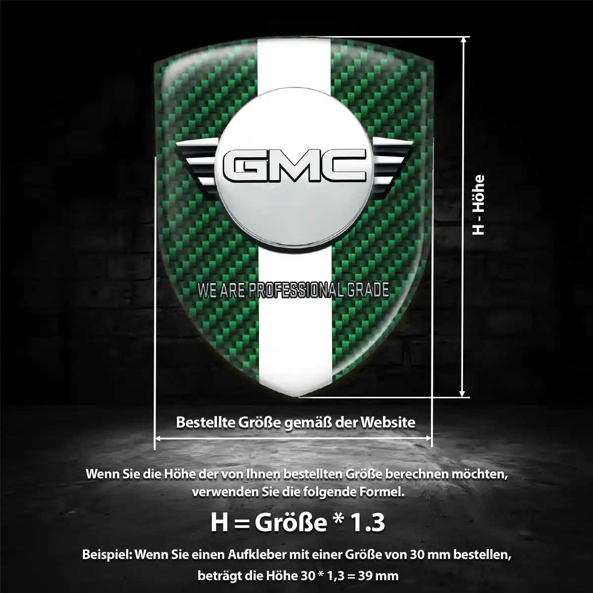 GMC Emblem Aufkleber Hohe Qualität