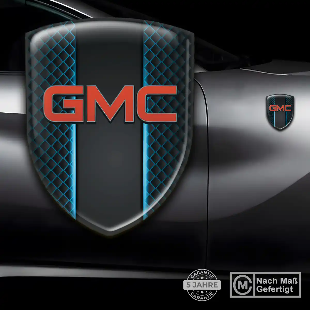 GMC Emblem Aufkleber Wappen Auto Hochwertiges Harz