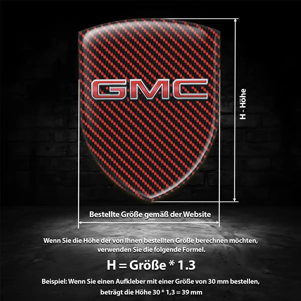 GMC Emblem Aufkleber Wappen Auto Markenedition