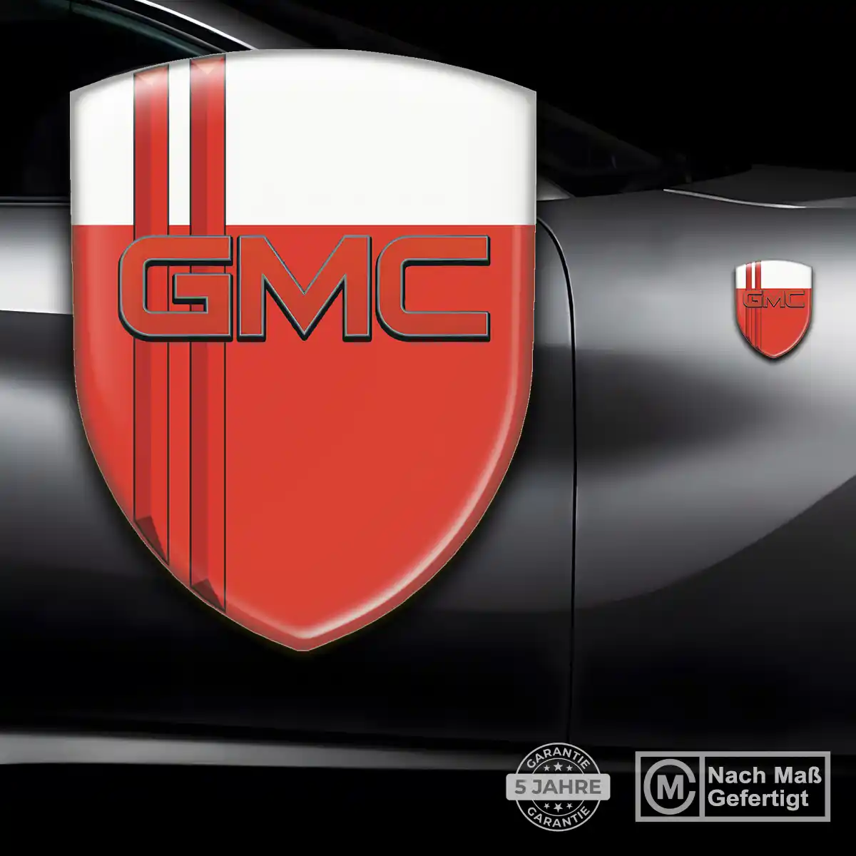 GMC Emblem Aufkleber Wappen Interieurdesign