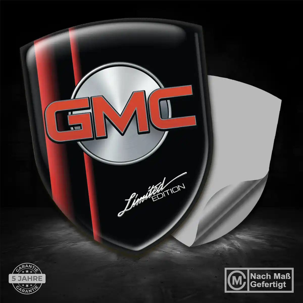 GMC Emblem Aufkleber Wappen Premium-Edition