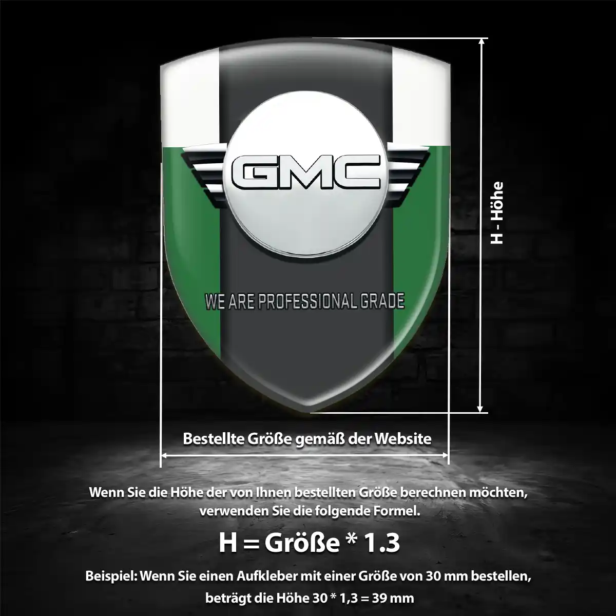 GMC Emblem Auto Edles Design