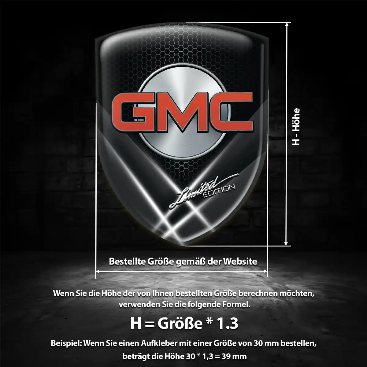 GMC Emblem Auto Hochwertiges Harz